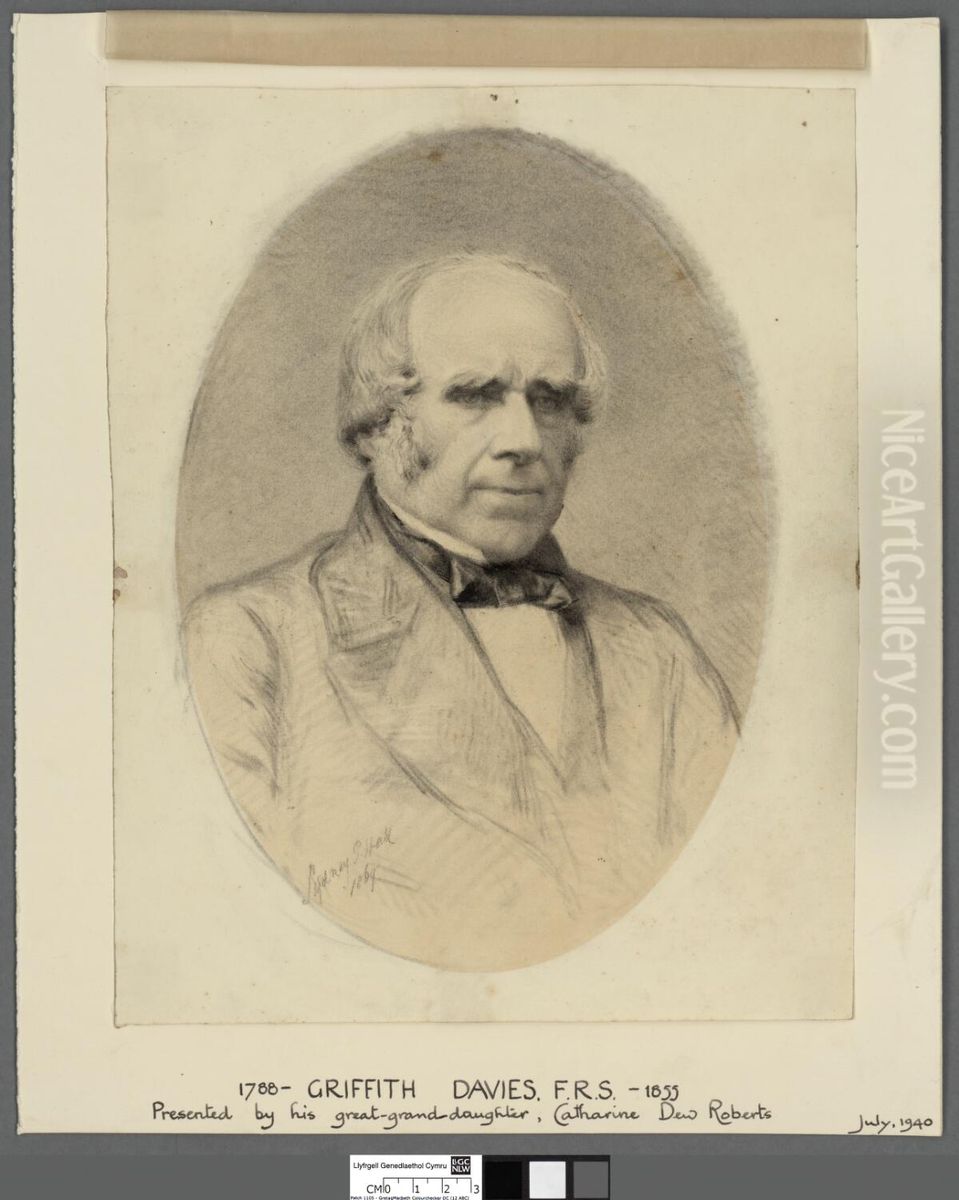 Griffith Davies, F.R.S. 1788-1855 Oil Painting by Sydney Prior Hall