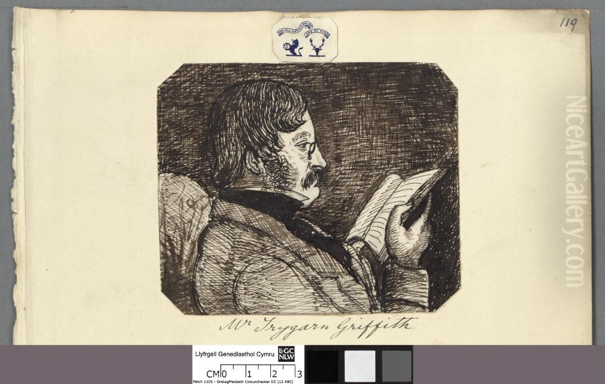 Mr. Trygarn Griffith ; Mrs. Trygarn Griffith ; M.E.E.C.G Oil Painting by Maria Emma Elizabeth Conway Griffith