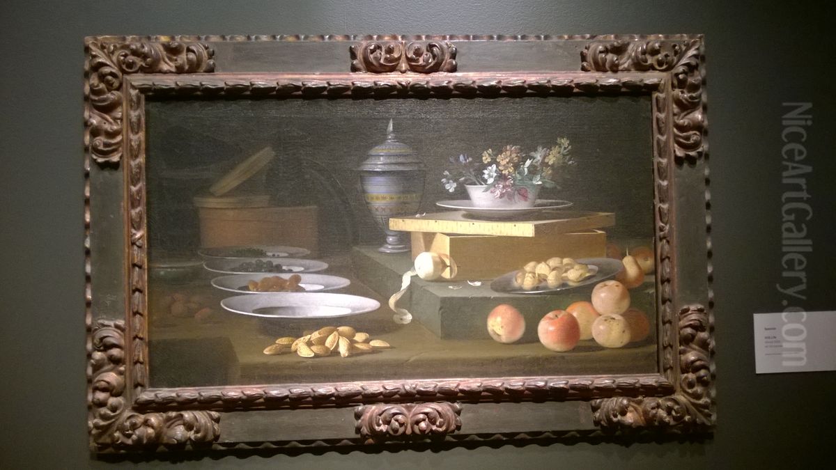 Still Life with Fruit and Spices Oil Painting by Evaristo Baschenis