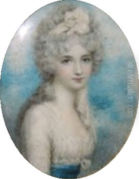 Portrait of Katherine, Lady Manners, Later Lady Huntingtower Oil Painting by Richard Cosway