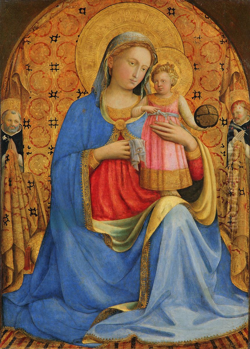 Maria mit dem Kind und Heiligen Oil Painting by Fra Angelico