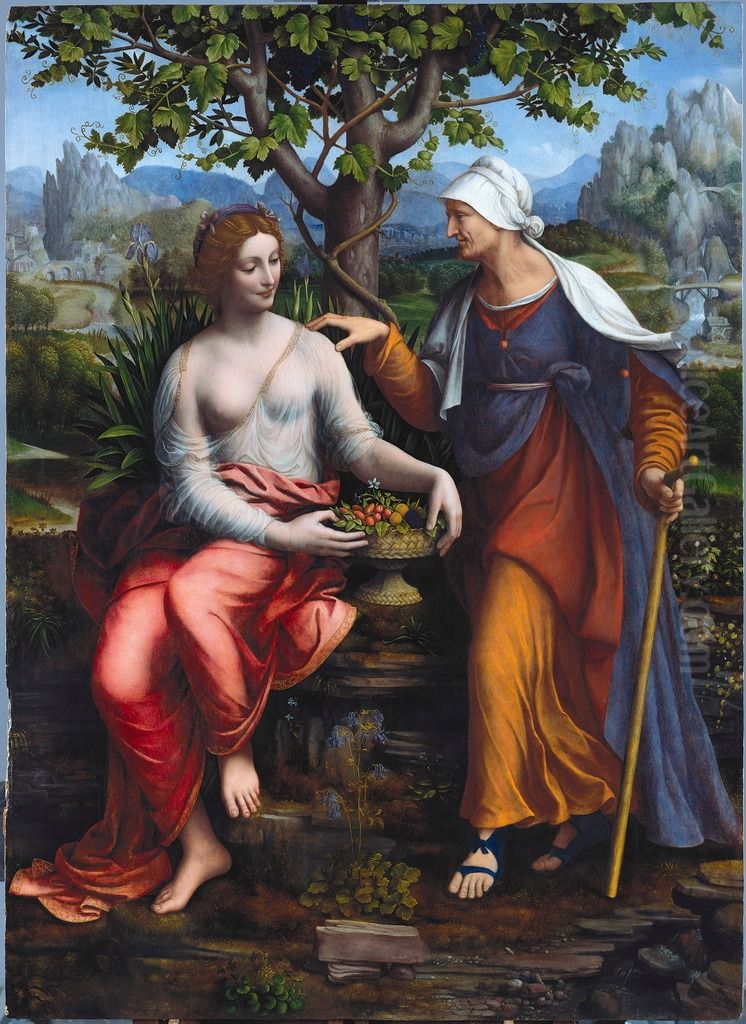 Vertumnusand Pomona Oil Painting by Francesco Melzi