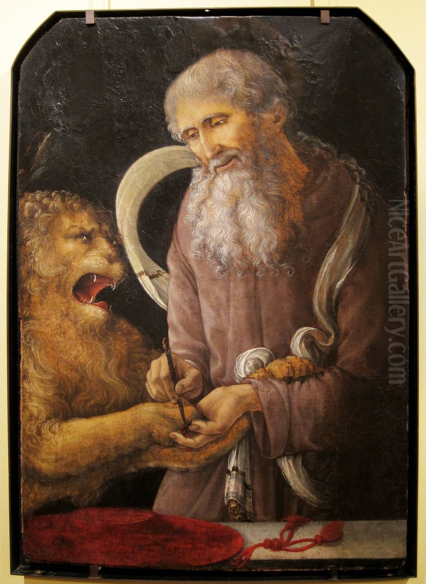 Saint Jerome and the Lion Oil Painting by Liberale Da Verona
