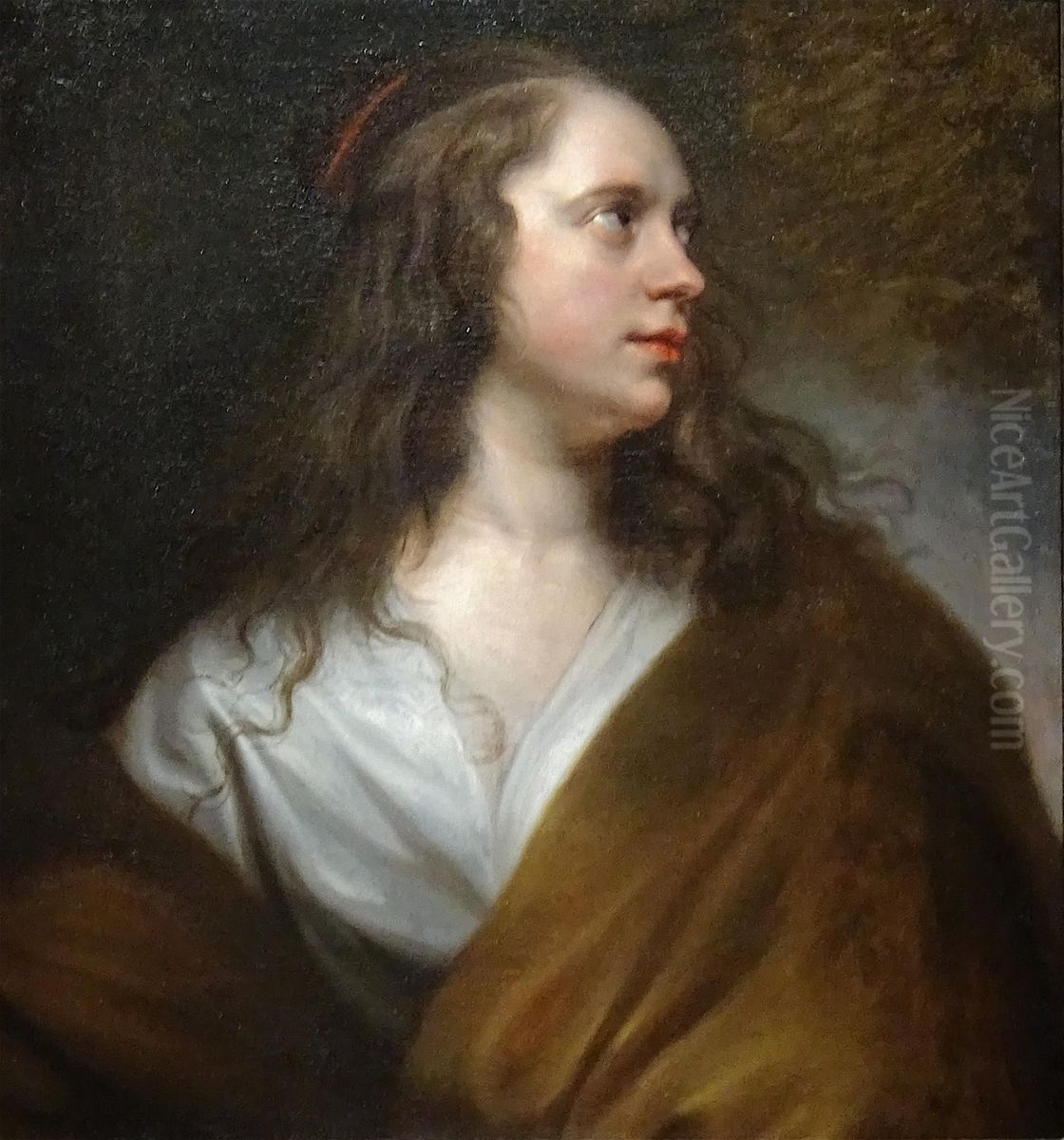 Study of a Young Woman Oil Painting by Michaelina Wautier