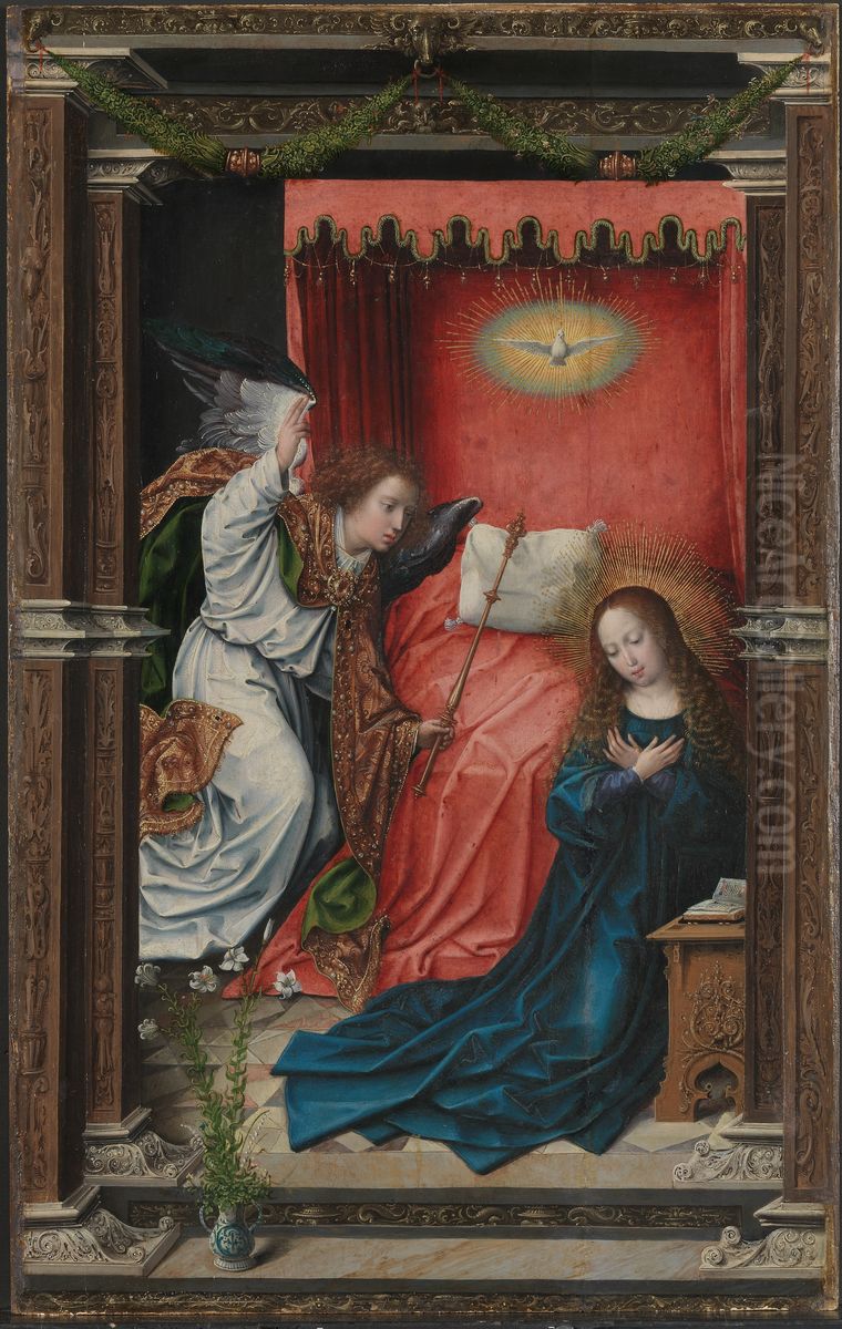 The Annunciation Oil Painting by Orley, Bernard van