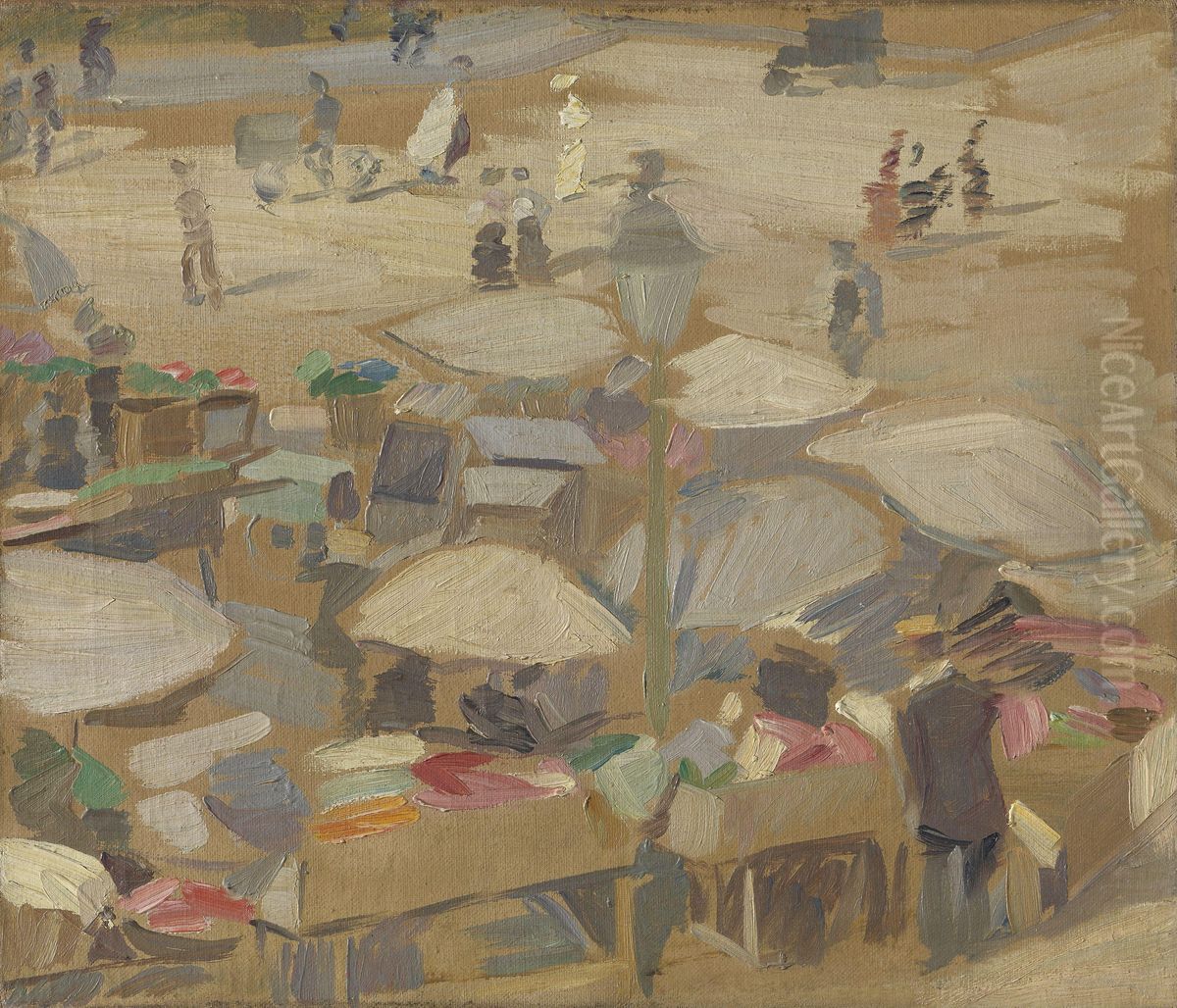 Utsikt over Hojbroplads Oil Painting by Edvard Weie