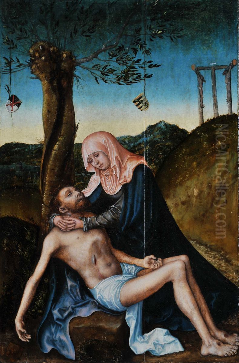Pieta Oil Painting by Lucas Cranach the Elderand workshop