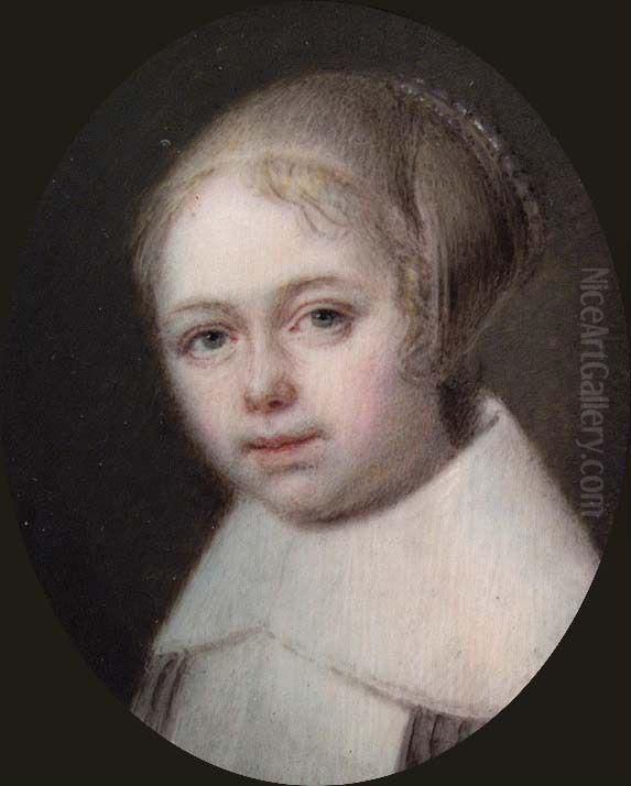 Portrait of a young Woman. Copy Oil Painting by Johan Gorbitz