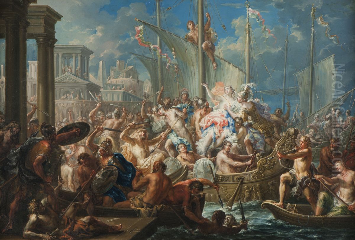 Unos Heleny Oil Painting by Johann Georg Platzer