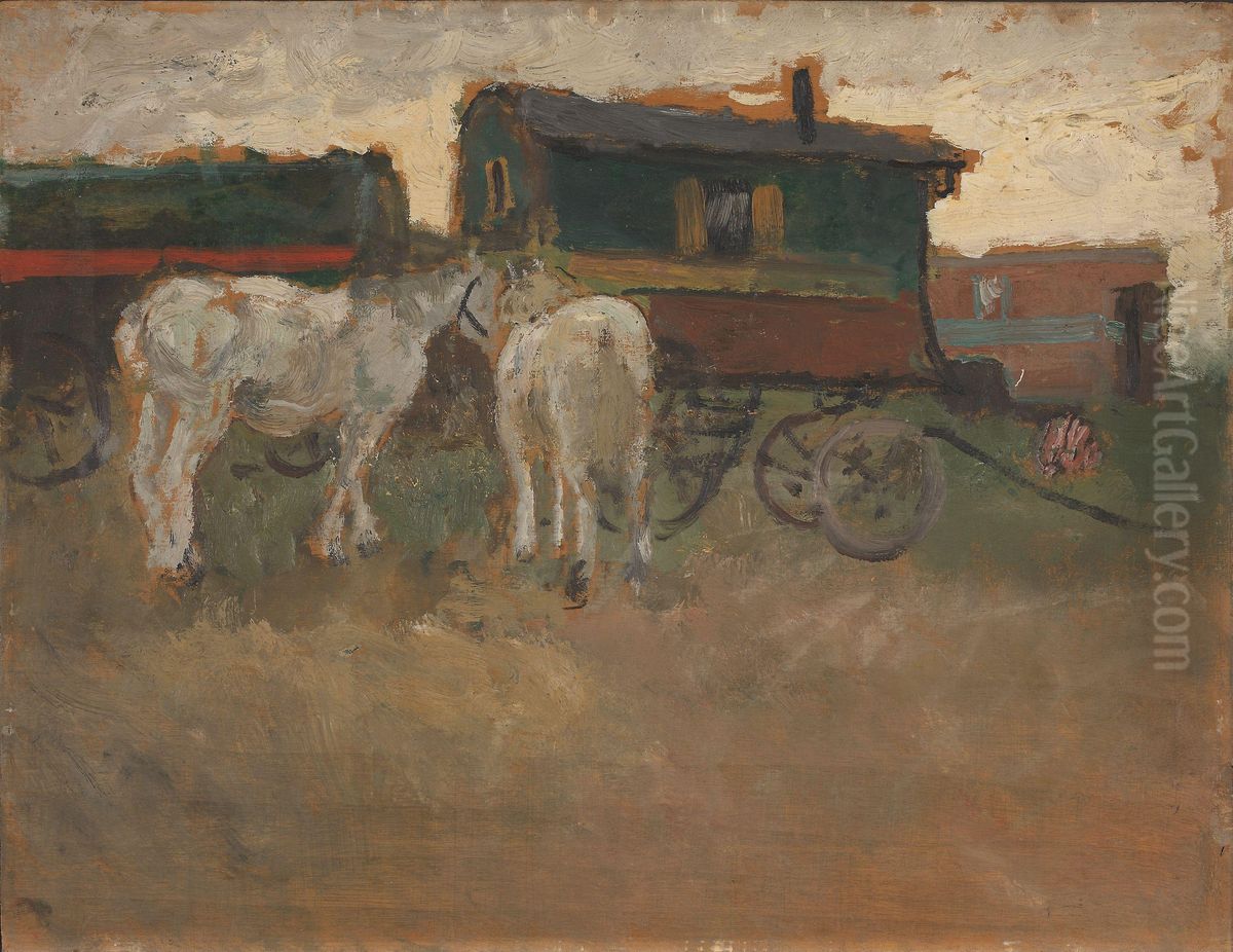 From Brittany Oil Painting by Frits Thaulow