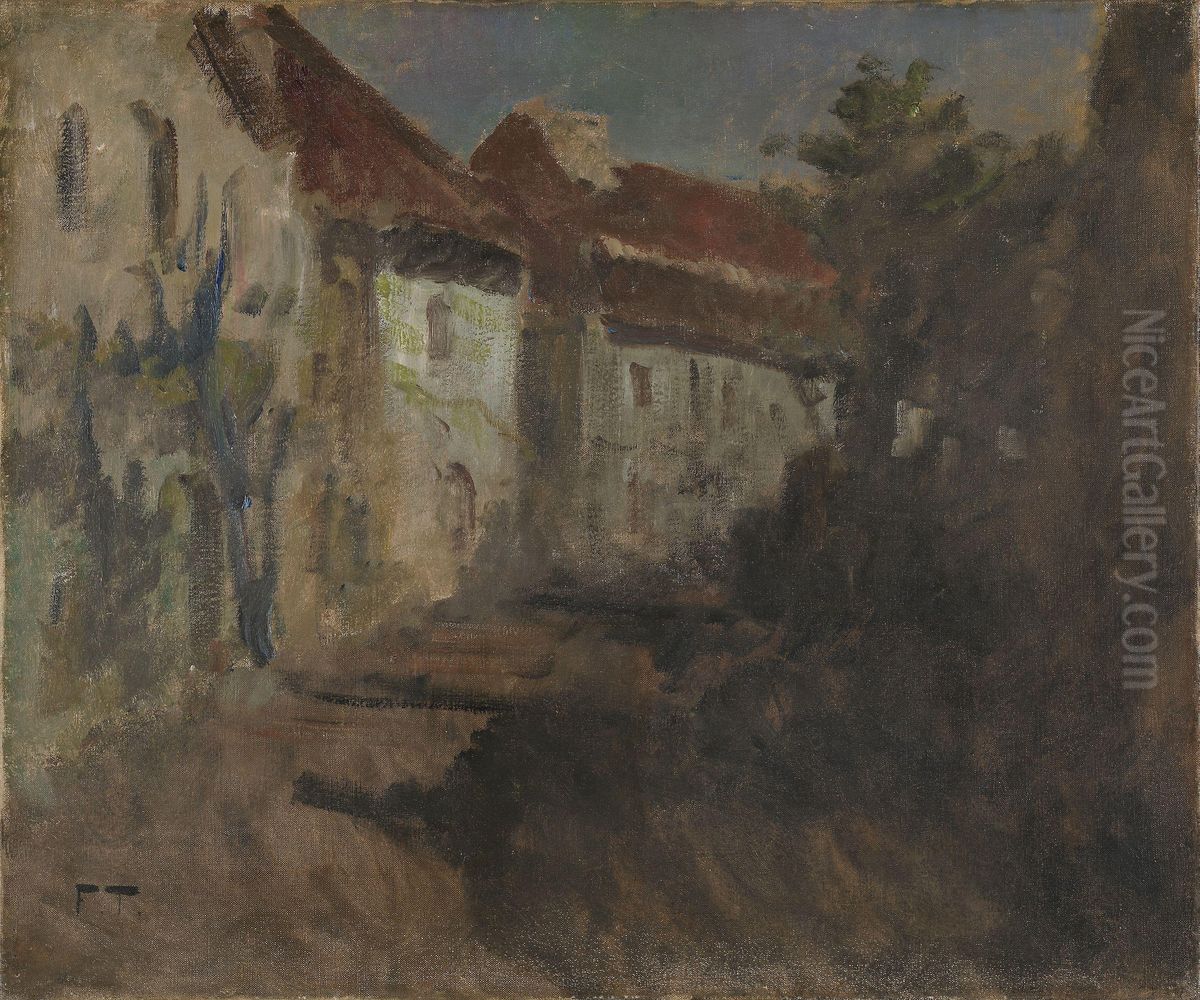 Moonlight in Dieppe Oil Painting by Frits Thaulow