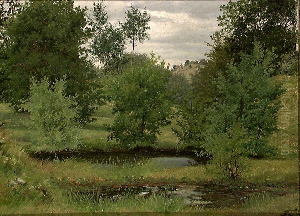 From the Park of the Royal Palace Oil Painting by Joachim Frich