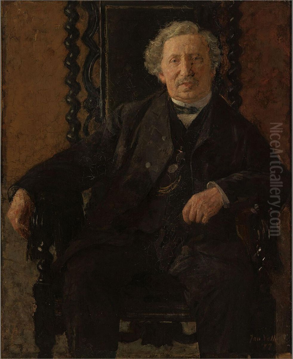 Portrait of Mr. Jan Knottenbelt Oil Painting by Jan Veth