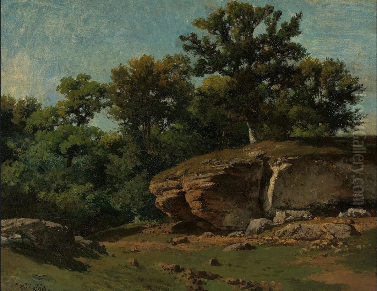 Foret de Fontainebleau Oil Painting by Willem Roelofs