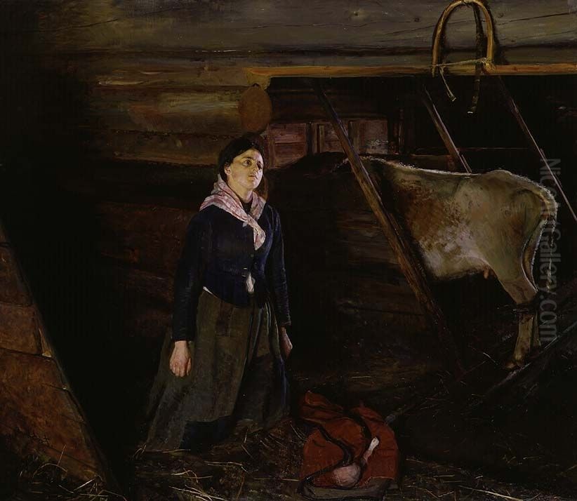 The Child Murderess Oil Painting by Eyolf Soot