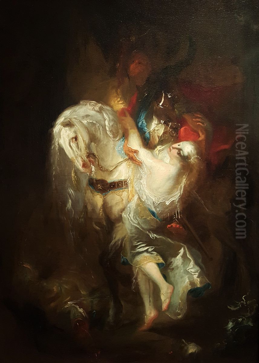 Vysvobozeni panny (Unos Proserpiny) Oil Painting by Franz Anton Maulbertsch