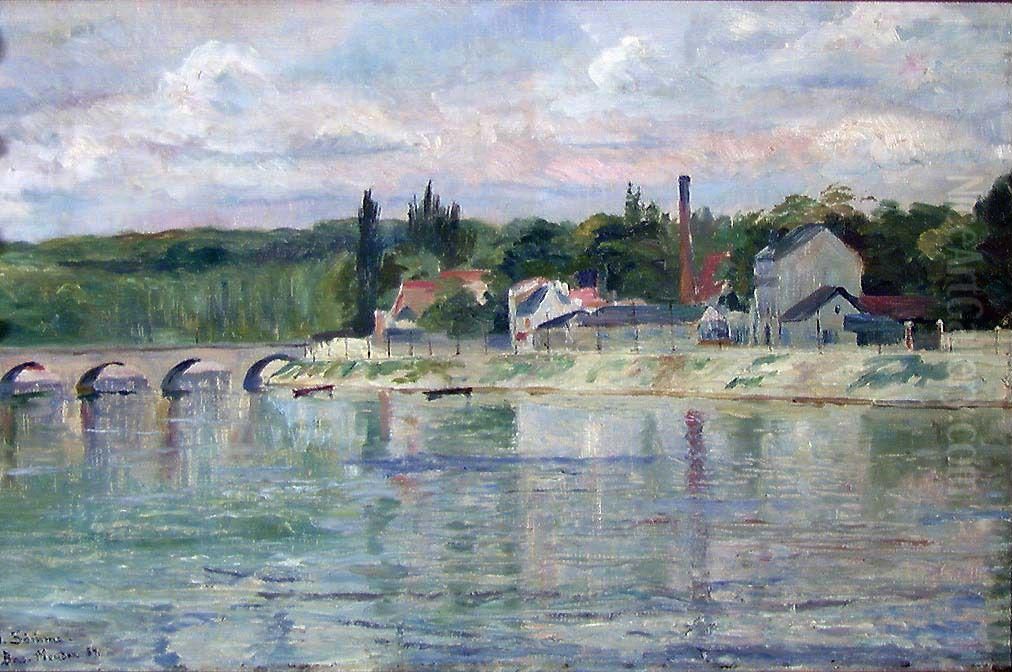 View of Bas-Meudon Oil Painting by Jacob Kielland Somme