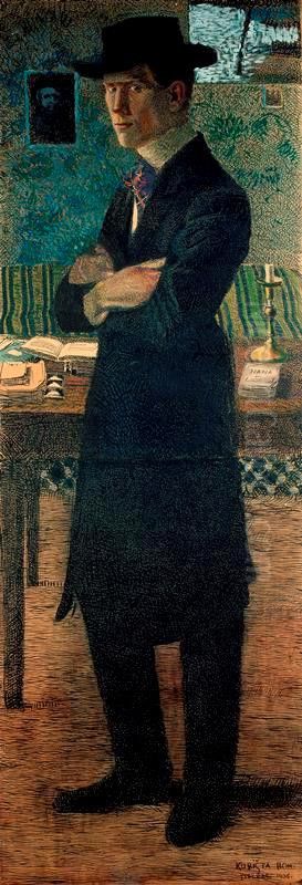 Self-portrait Oil Painting by Bohumil Kubista