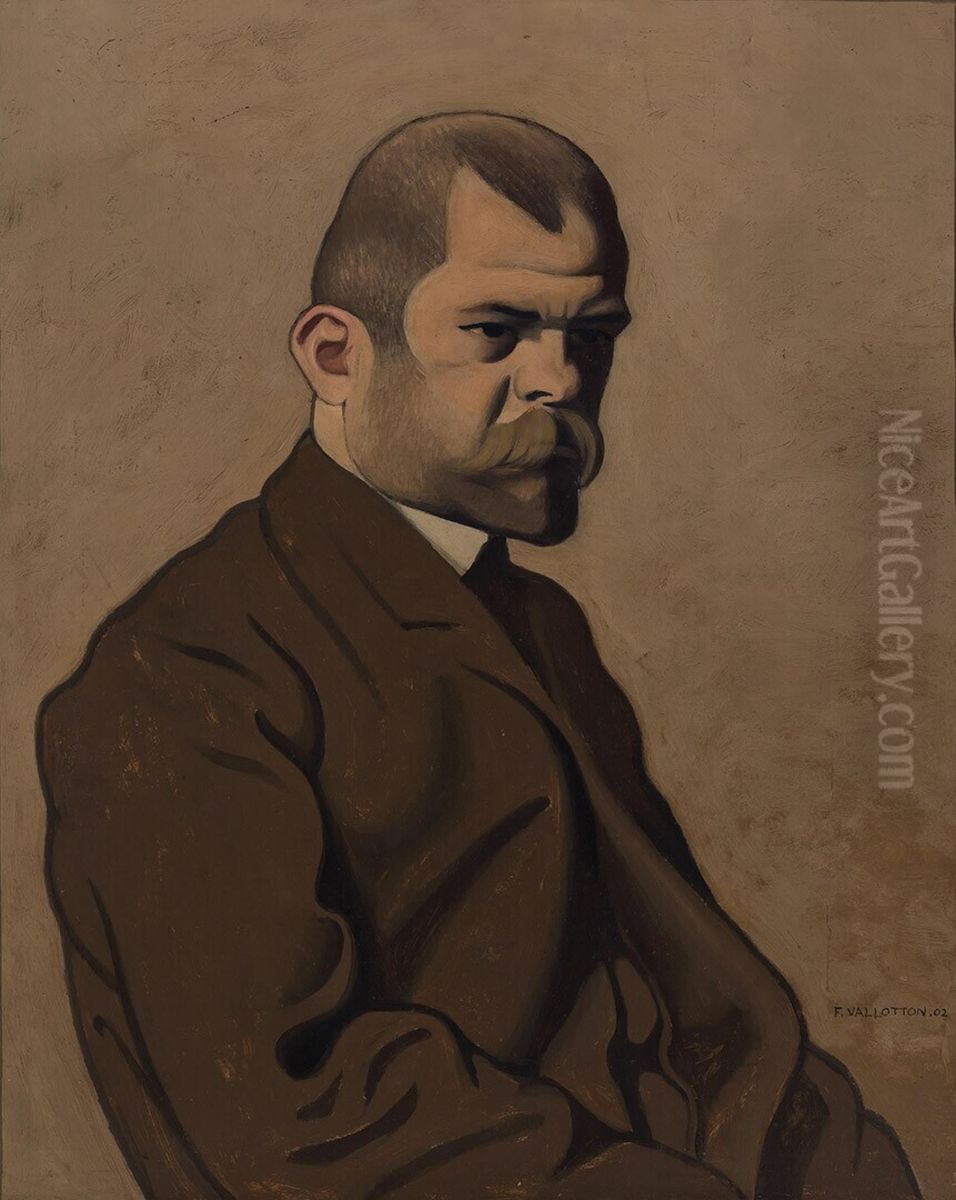 Portrait of Ambroise Vollard Oil Painting by Felix Vallotton