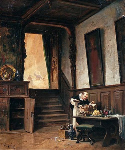 The Cardinal Oil Painting by Vincent Stoltenberg Lerche