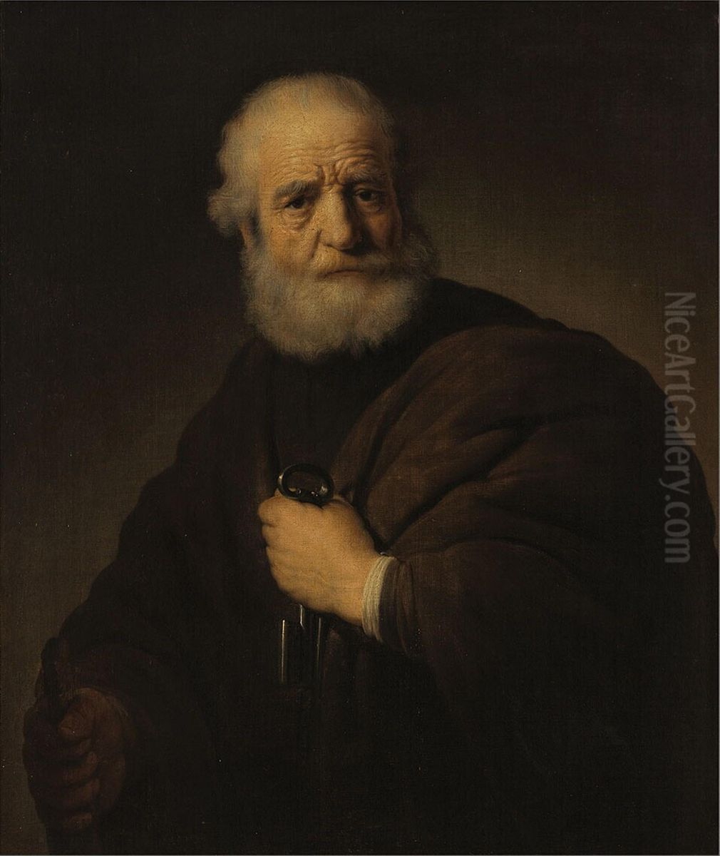 De Apostel Petrus Oil Painting by Rembrandt