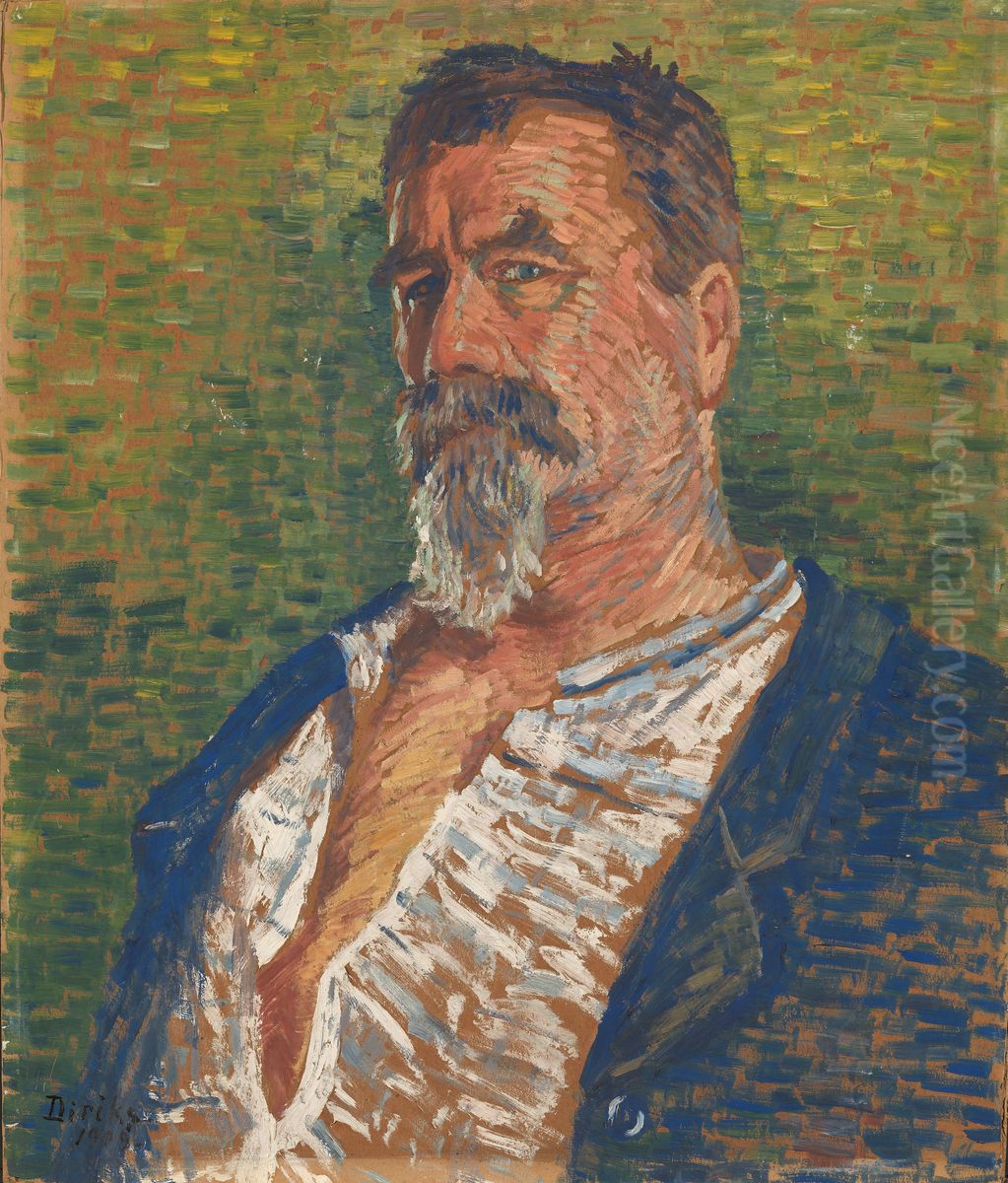 Self-Portrait Oil Painting by Karl Edvard Diriks