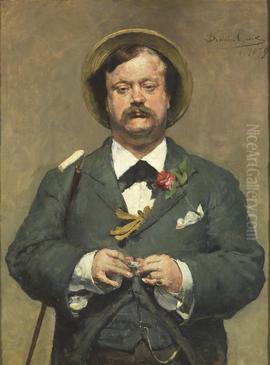 Portrait of the Painter Pieter Oyens Oil Painting by David Oyens