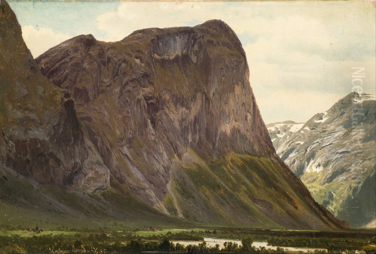 From Horgheim in Romsdal Oil Painting by Johan Fredrik Eckersberg