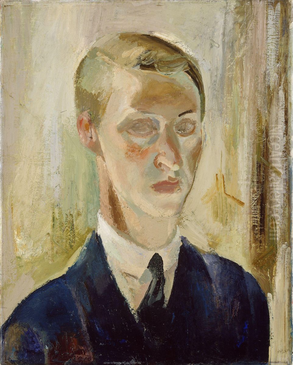 Self-Portrait Oil Painting by Bjarne Ness