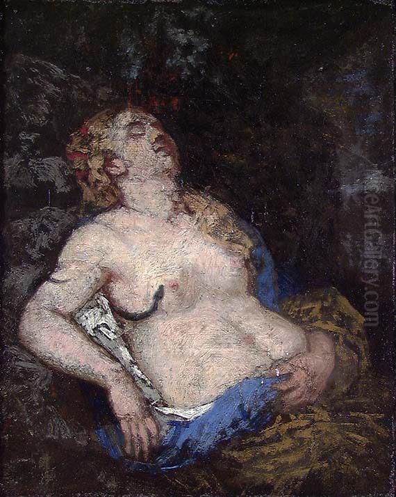 Cleopatra Oil Painting by Olaf Isaachsen