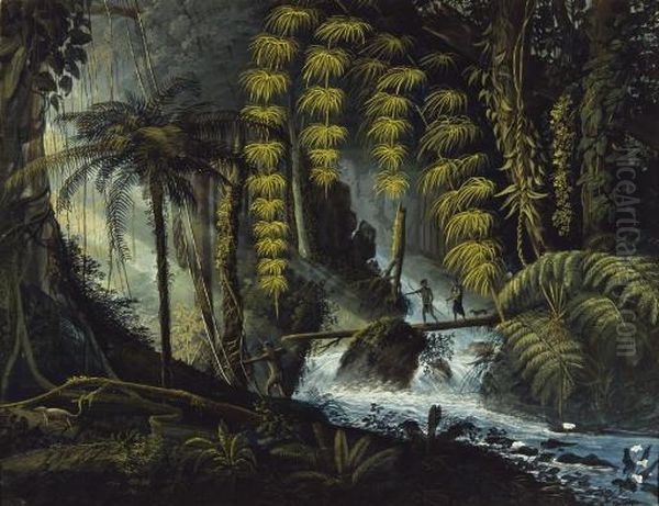 Foret Vierge Du Bresil Oil Painting by Charles Othon Frederic Jean Baptiste