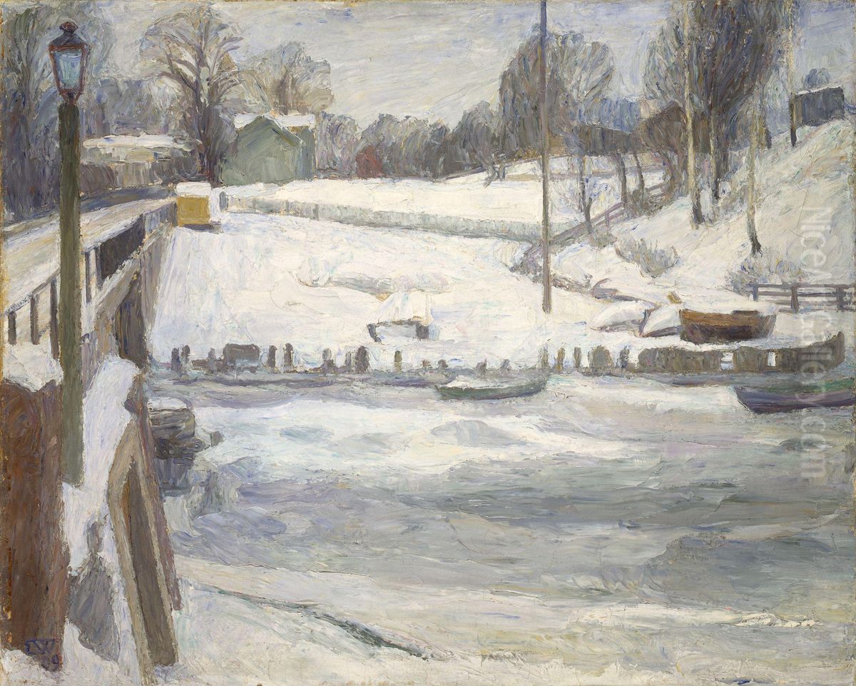 From Lysaker Oil Painting by Erik Werenskiold