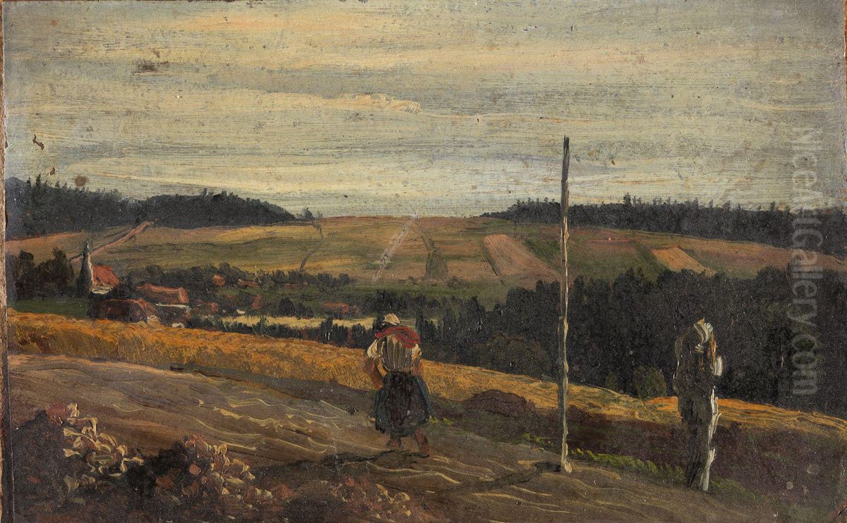 Landscapestudy Oil Painting by Thomas Fearnley