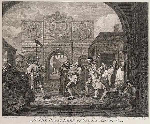 O The Roast Beef Of Old England (paulson 180) Oil Painting by William Charles
