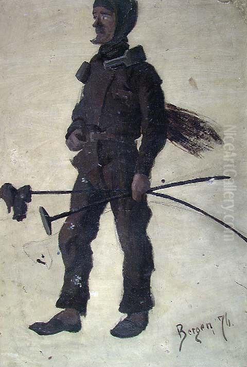 Chimneysweeper Oil Painting by Frederik Collett