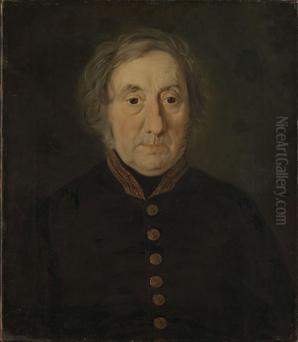 Portrait of County Court Judge Thomas H. Moinichen Oil Painting by Mathias Stoltenberg