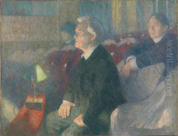 Portrait of Theater Director Bjorn Bjornson Oil Painting by Erik Werenskiold