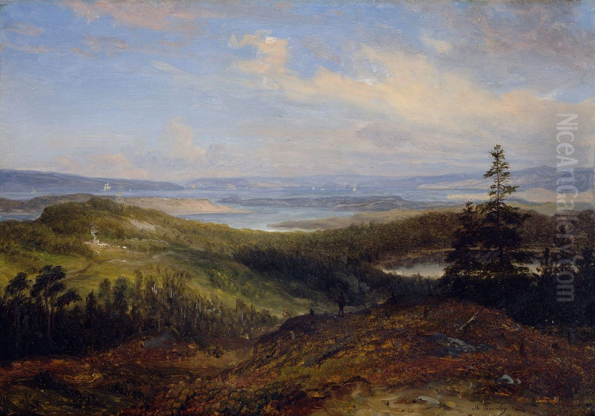 View of the Oslofjord Oil Painting by Thomas Fearnley