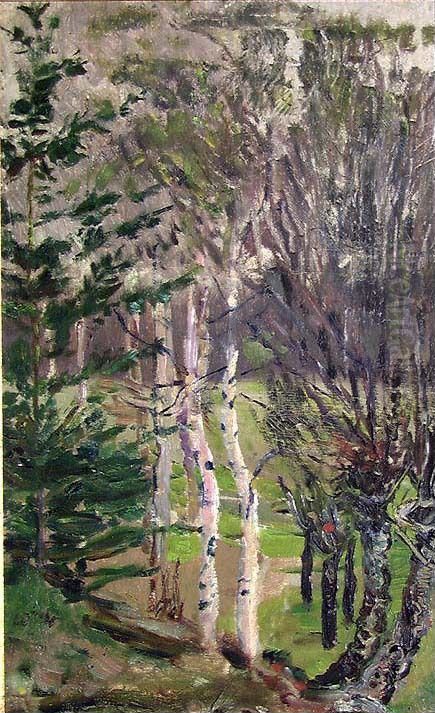 Landscape in Spring Oil Painting by Nikolai Astrup