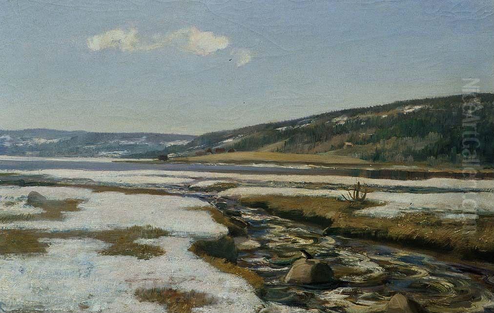 Varlosning Oil Painting by Frederik Collett