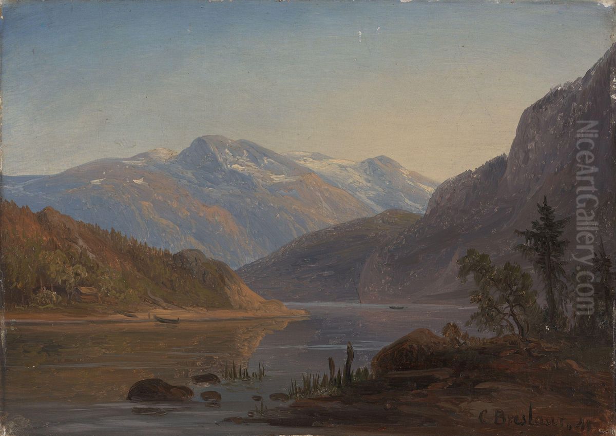 Studie fra Norge Oil Painting by Chrystian Breslauer