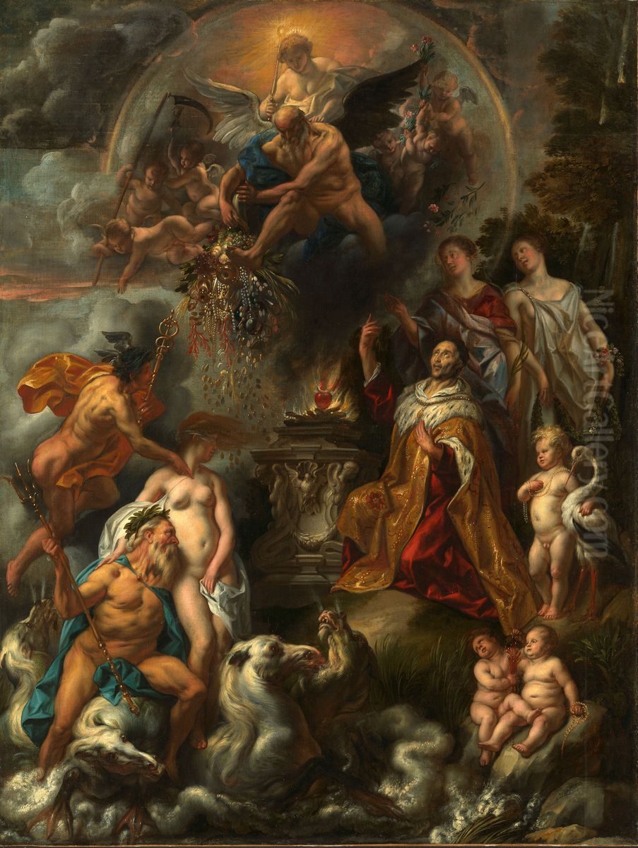 The Blessings of the Peace of Westfaler Oil Painting by Jacob Jordaens