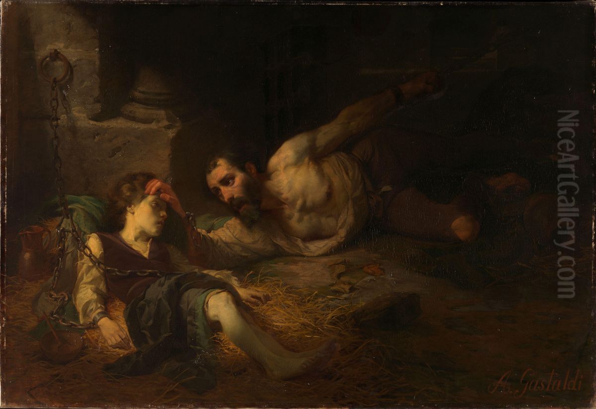 The Prisoner of Chillon Oil Painting by Andrea Gastaldi