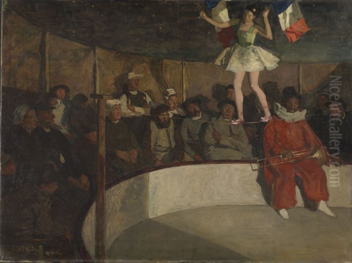 Cirque forain, Finistere Oil Painting by Lucien Simon