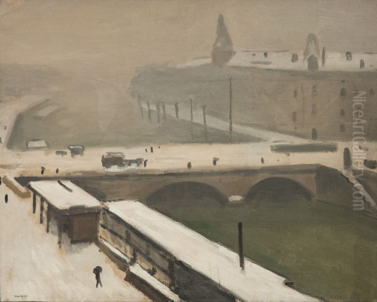 Winter by the Seine Oil Painting by Albert Marquet