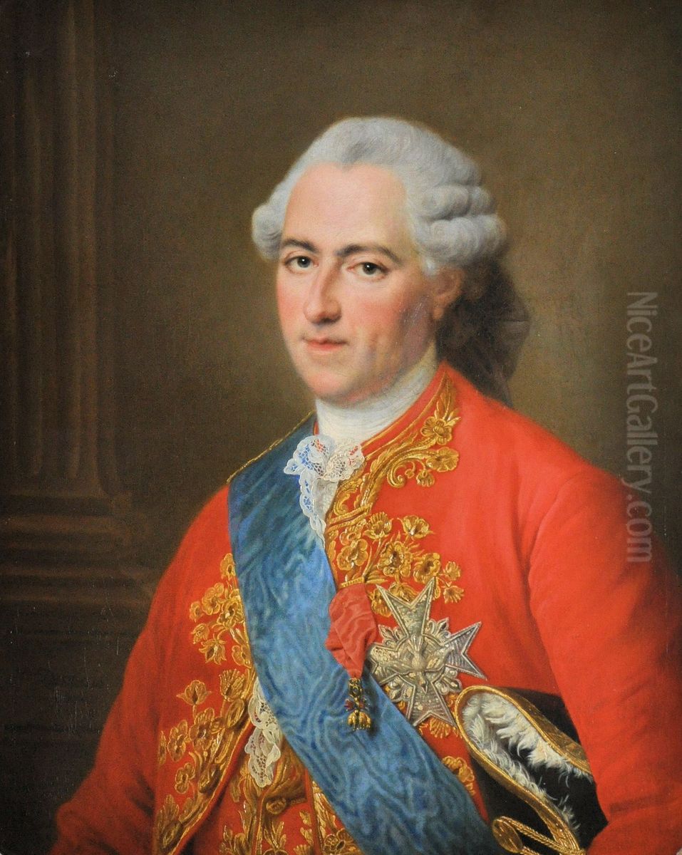 Louis XV of France Oil Painting by Francois-Hubert Drouais