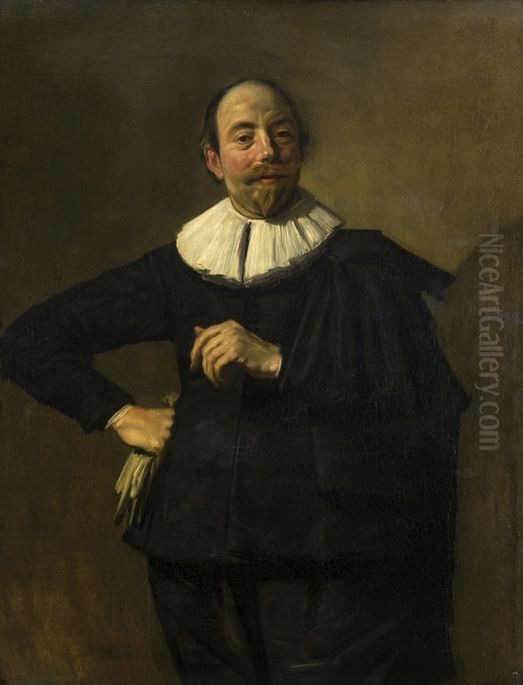 Portrait of a man Oil Painting by Frans Hals