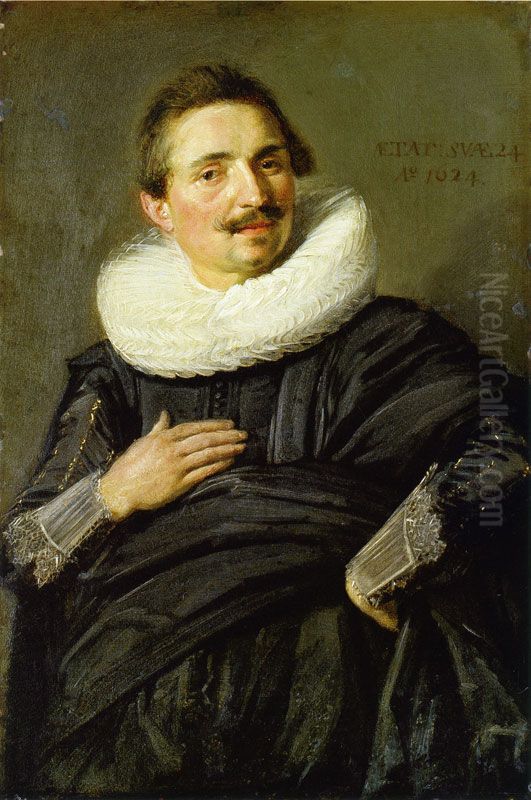 Bildnis eines jungen Kavaliers Oil Painting by Frans Hals