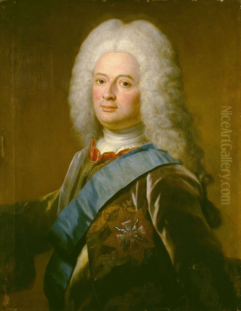 Portrait ofWilliam VIII, Landgrave of Hesse-Kassel Oil Painting by Philip van Dijk