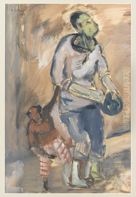 ,,a) Mees ahviga; b) Akt (poolik)